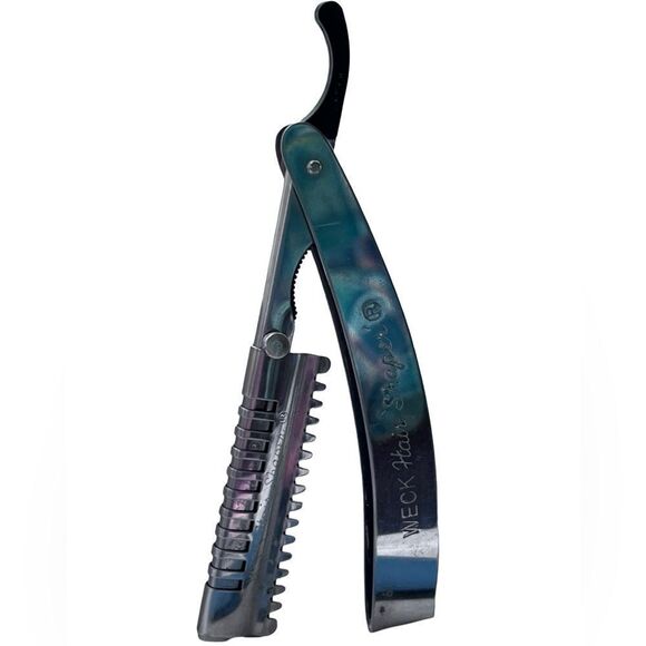 Vintage 1950s WECK Hair ‘Shaper’ Mechanical Barber or Hairdresser Razor Brooch - Picture 5 of 8